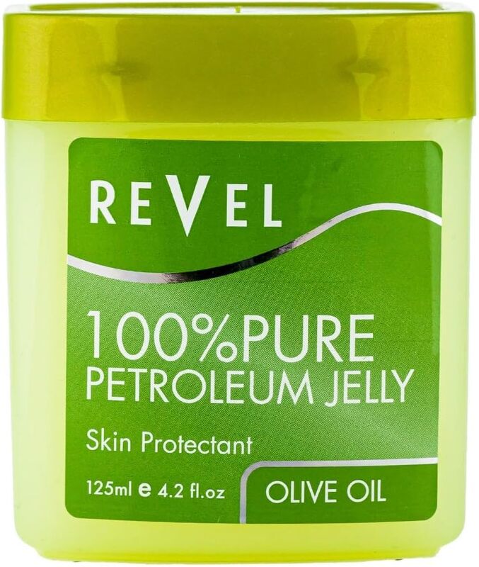 Revel Skin Care, Olive Oil 100% Pure Petroleum Jelly 125ml, Skin Care, Skin Protectant, Softens, Soothe, Moisturize